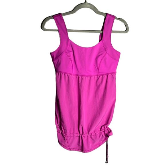 Lululemon Purple Wide Strap Tank Top Drawstring Bottom Size 6 - Picture 1 of 8